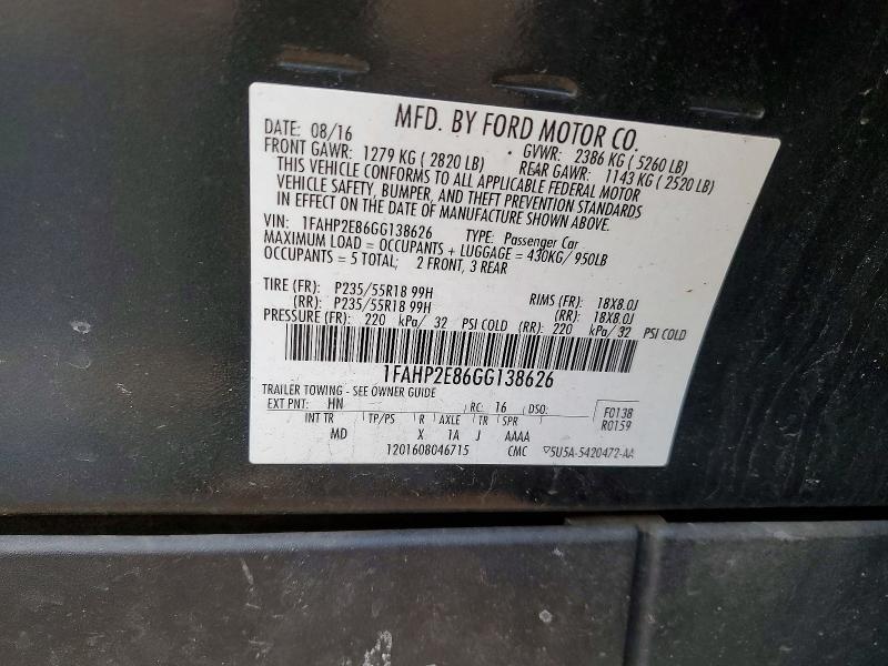 2016 Ford Taurus sel