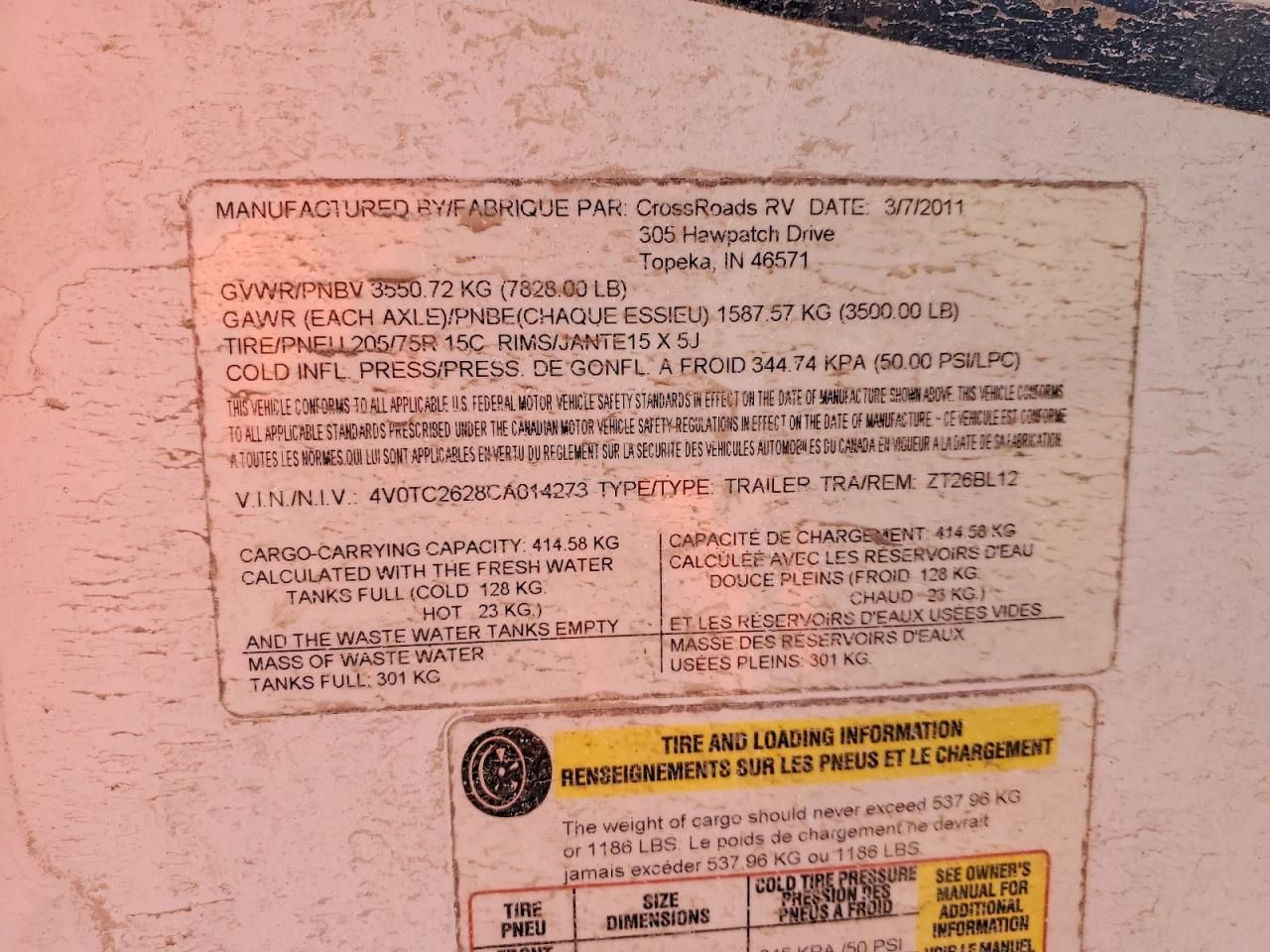 2012 Other 2012 'other RV' Zingp26bl