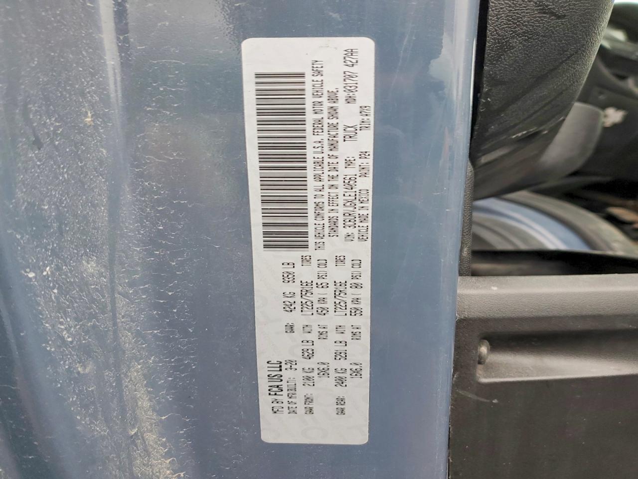 2020 Dodge RAM Promaster 3500 Delivery Van