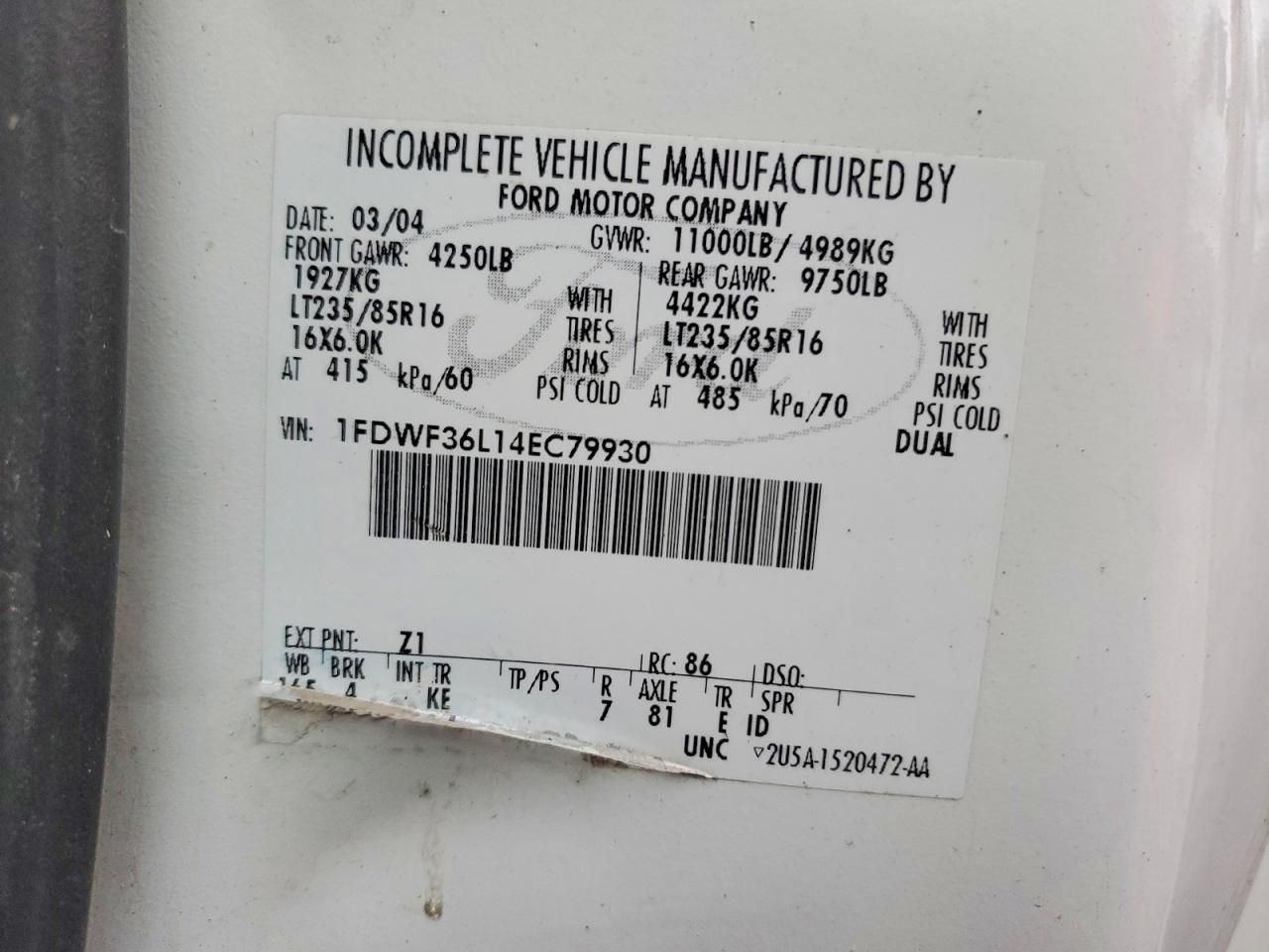 2004 Ford F350 Super Duty