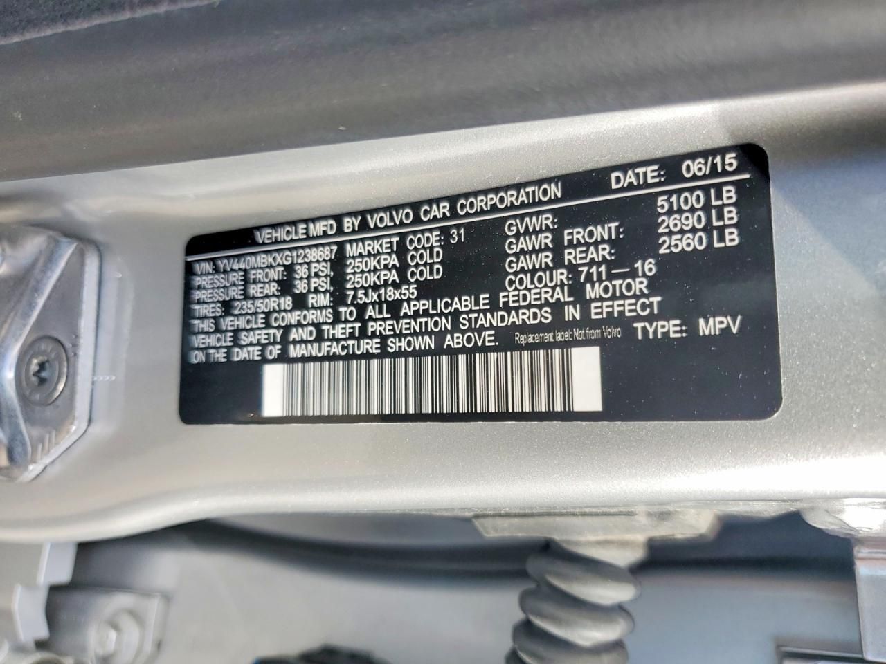 2016 Volvo Xc70 T5 Premier