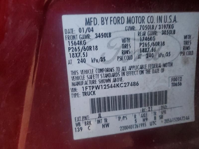 2004 Ford F150 Supercrew