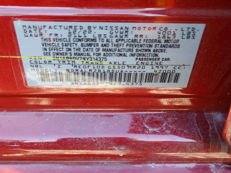 2022 Nissan Sentra sr