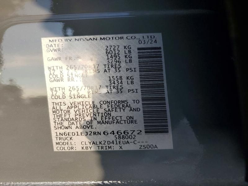 2024 Nissan Frontier s