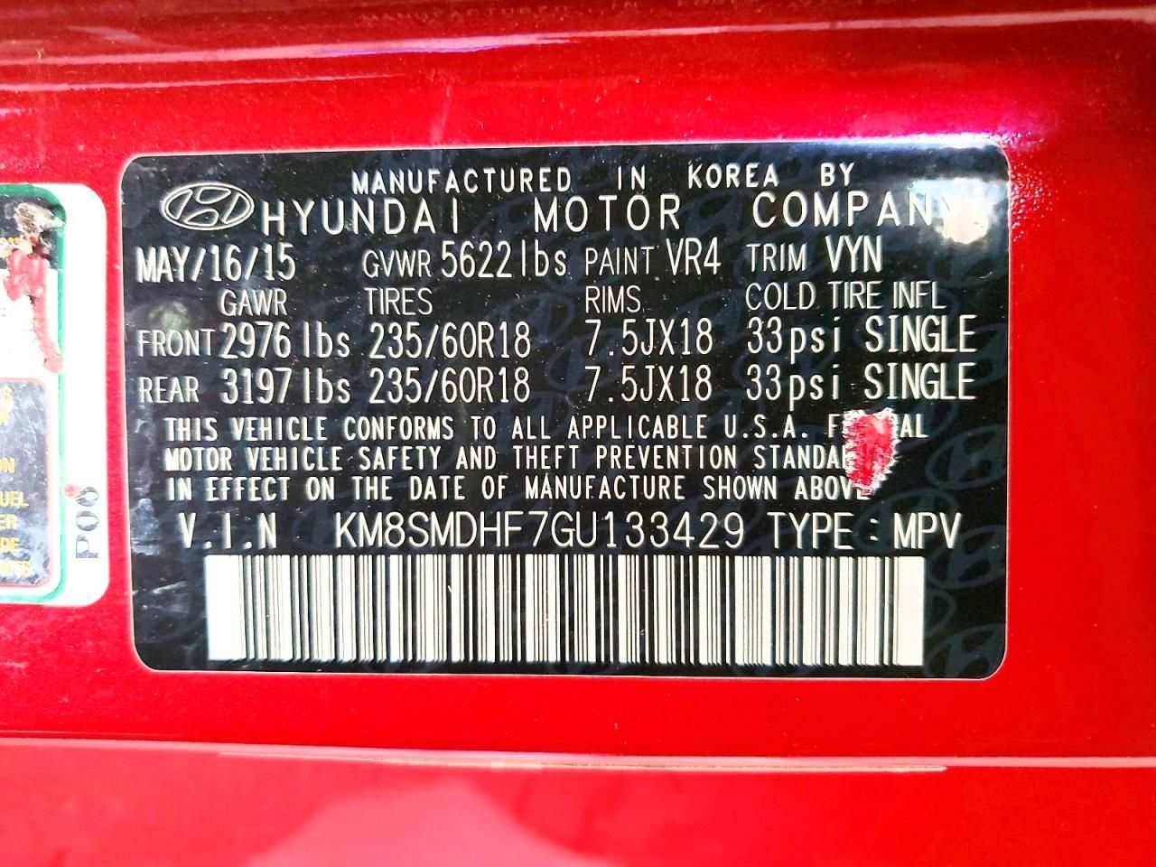 2016 Hyundai Santa fe se