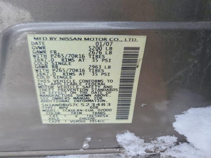 2007 Nissan Xterra off Road