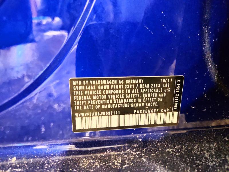 2018 Volkswagen Golf r