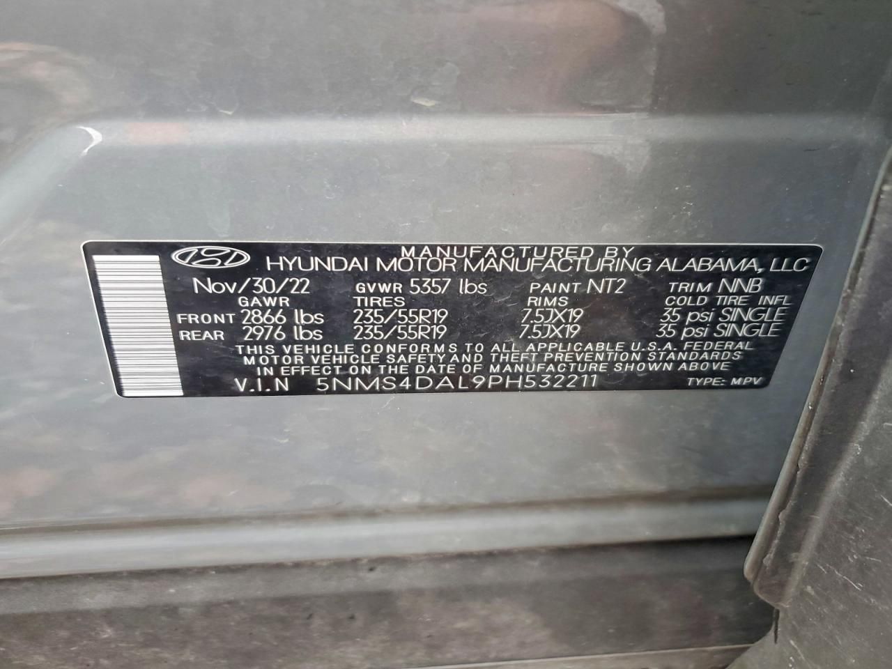 2023 Hyundai Santa fe Limited