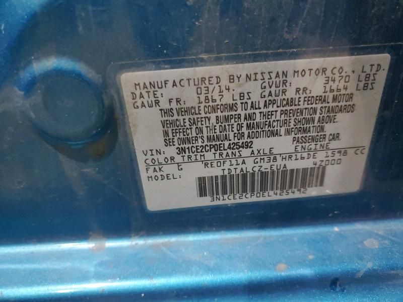 2014 Nissan Versa Note s