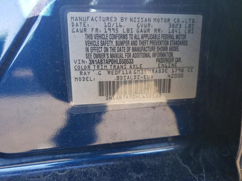 2017 Nissan Sentra s