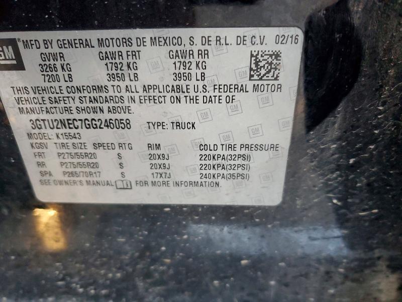 2016 GMC Sierra K1500 slt