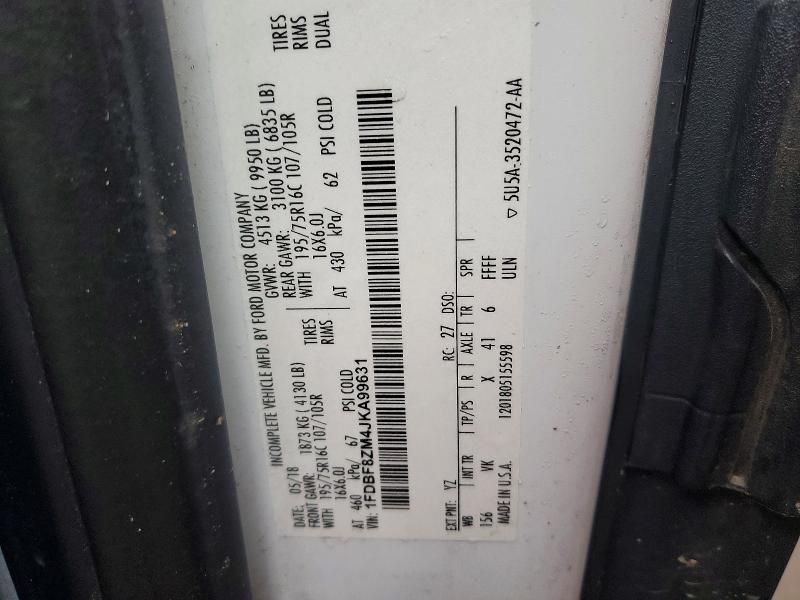 2018 Ford Transit T-350 hd