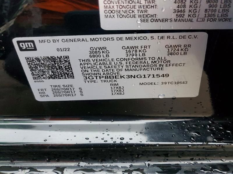 2022 GMC Sierra Limited C1500 sle