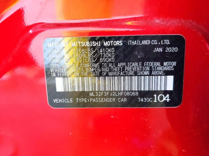 2020 Mitsubishi Mirage G4 es