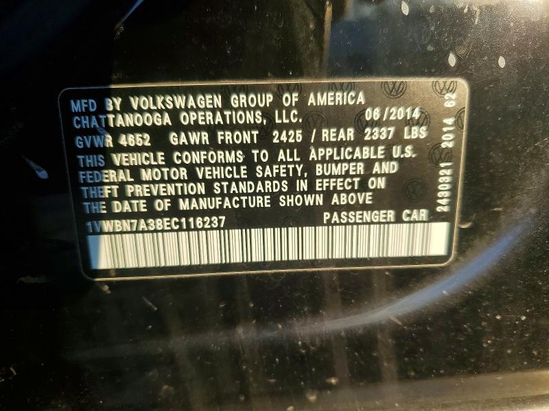 2014 Volkswagen Passat se