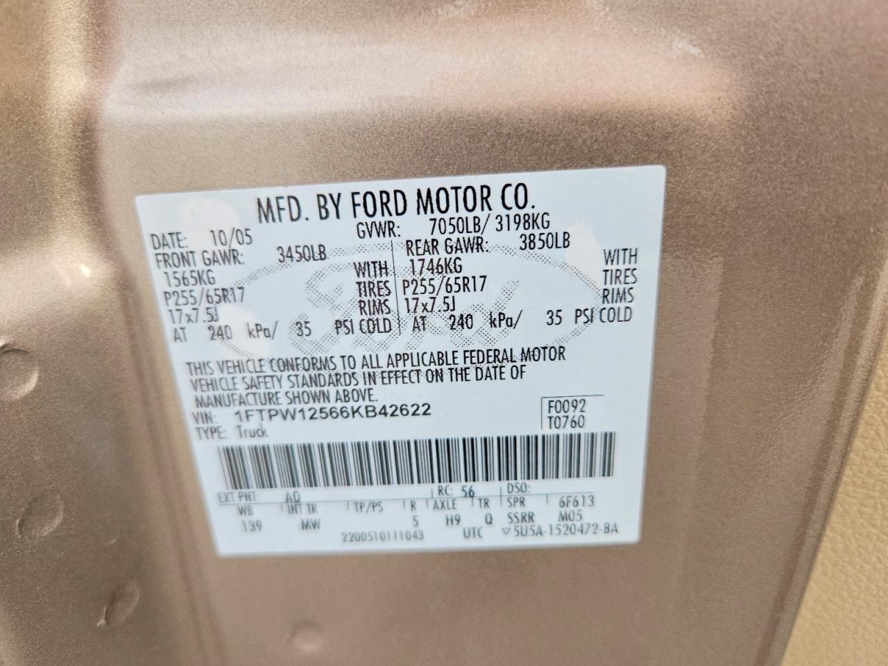 2006 Ford F150 Supercrew