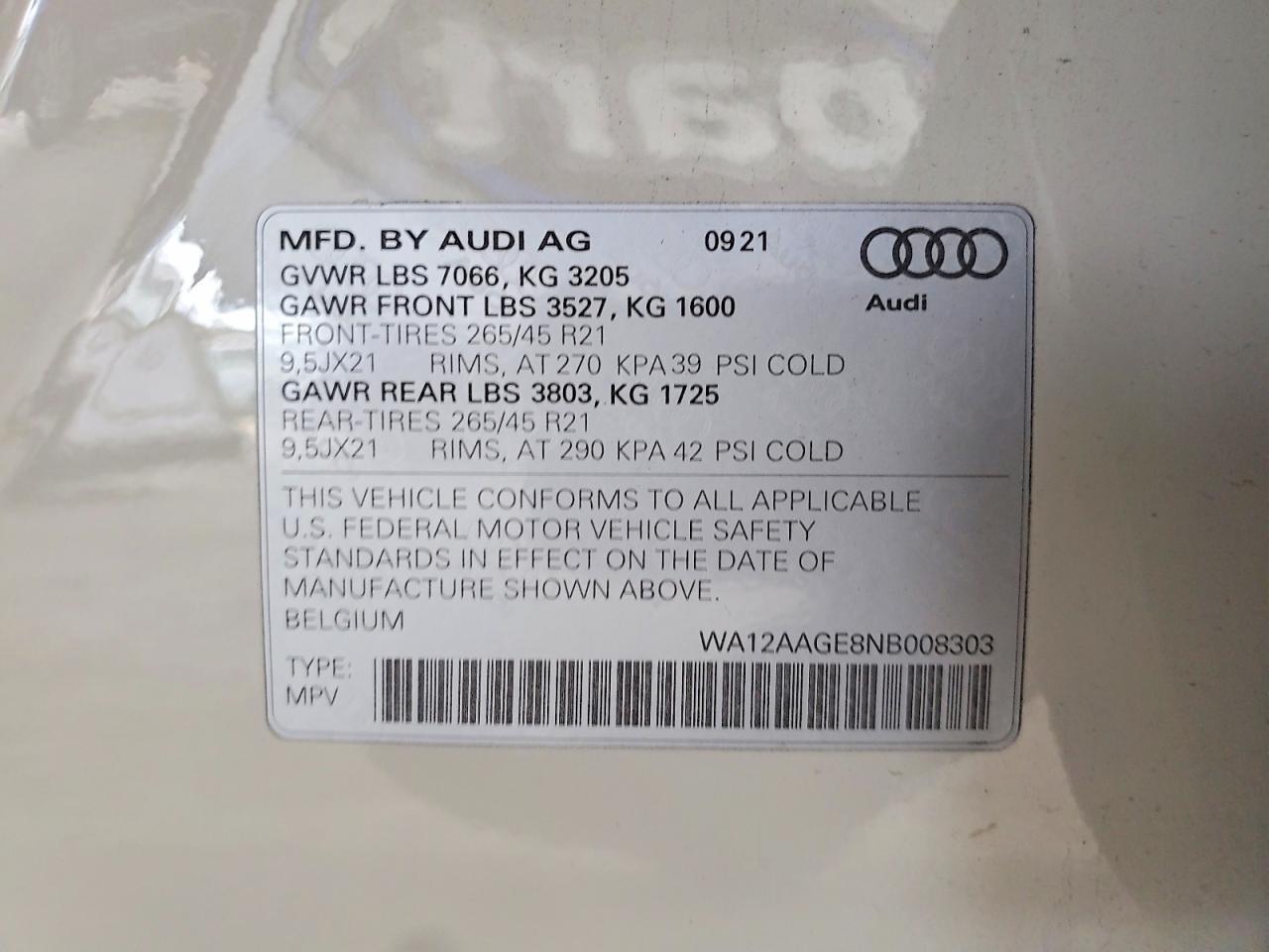 2022 Audi E-tron Sportback Premium Plus