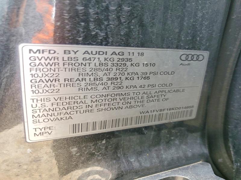 2019 Audi Q8 Prestige S-line