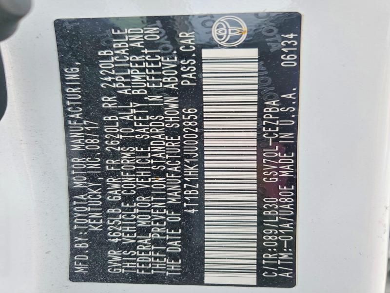 2018 Toyota Camry xse