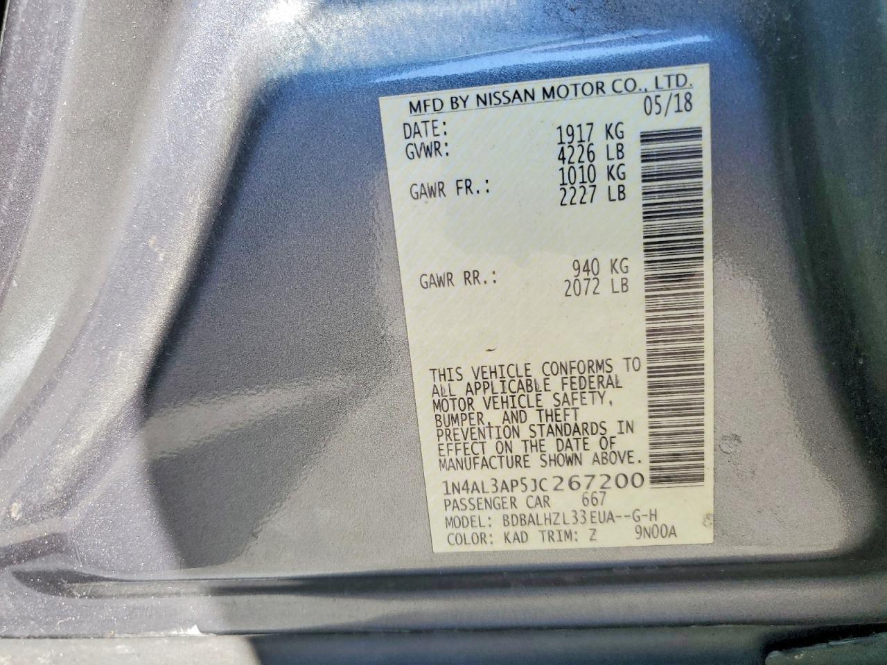 2018 Nissan Altima