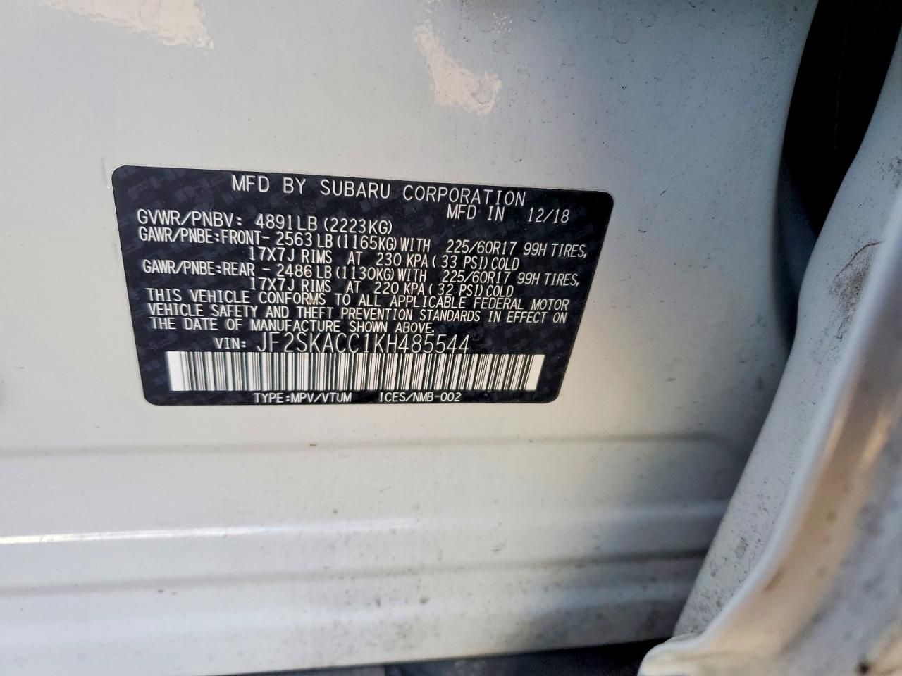 2019 Subaru Forester