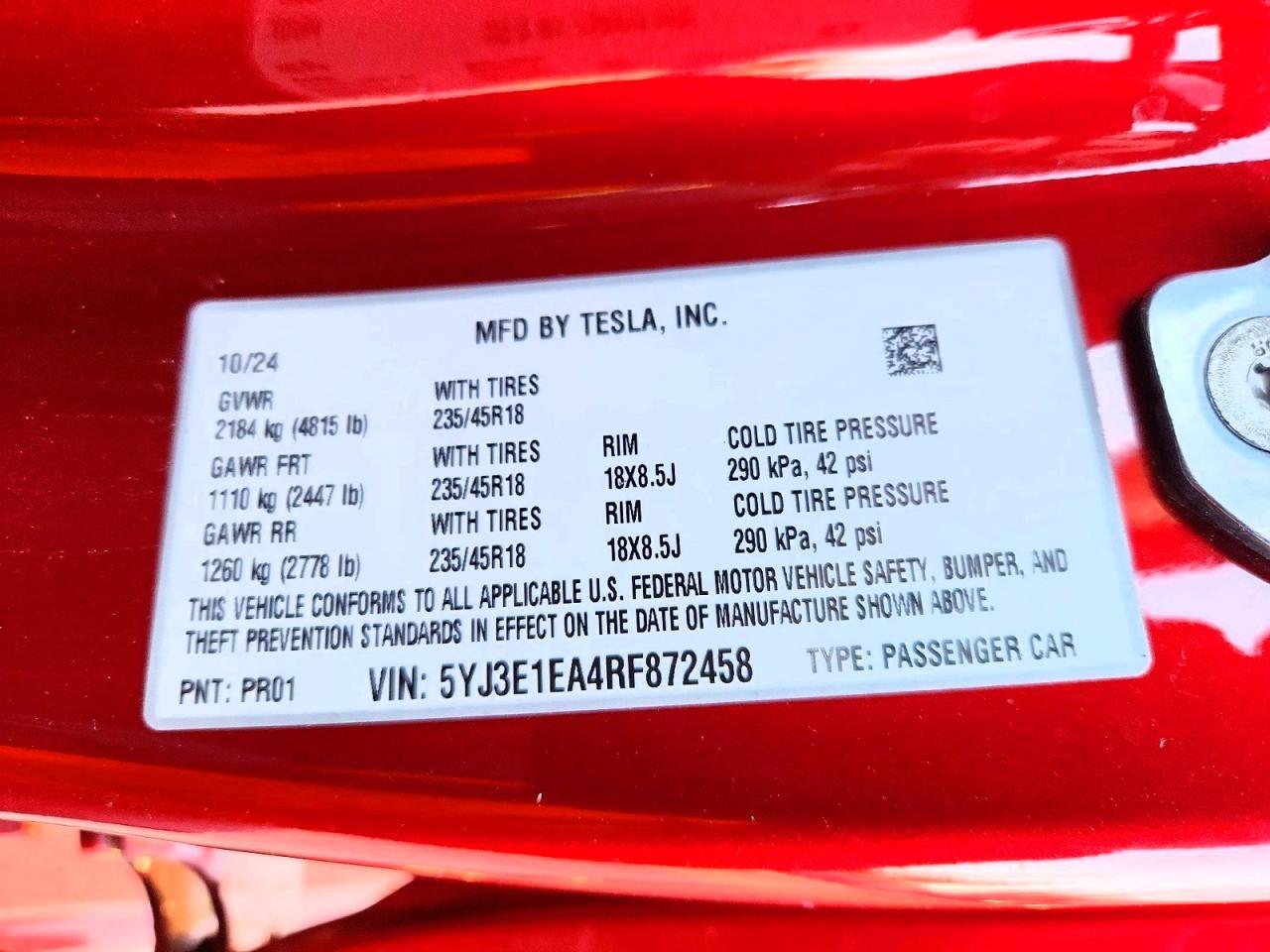 2024 Tesla Model 3