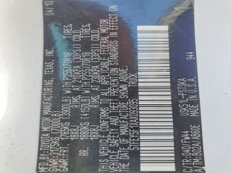 2010 Toyota Tundra Crewmax SR5