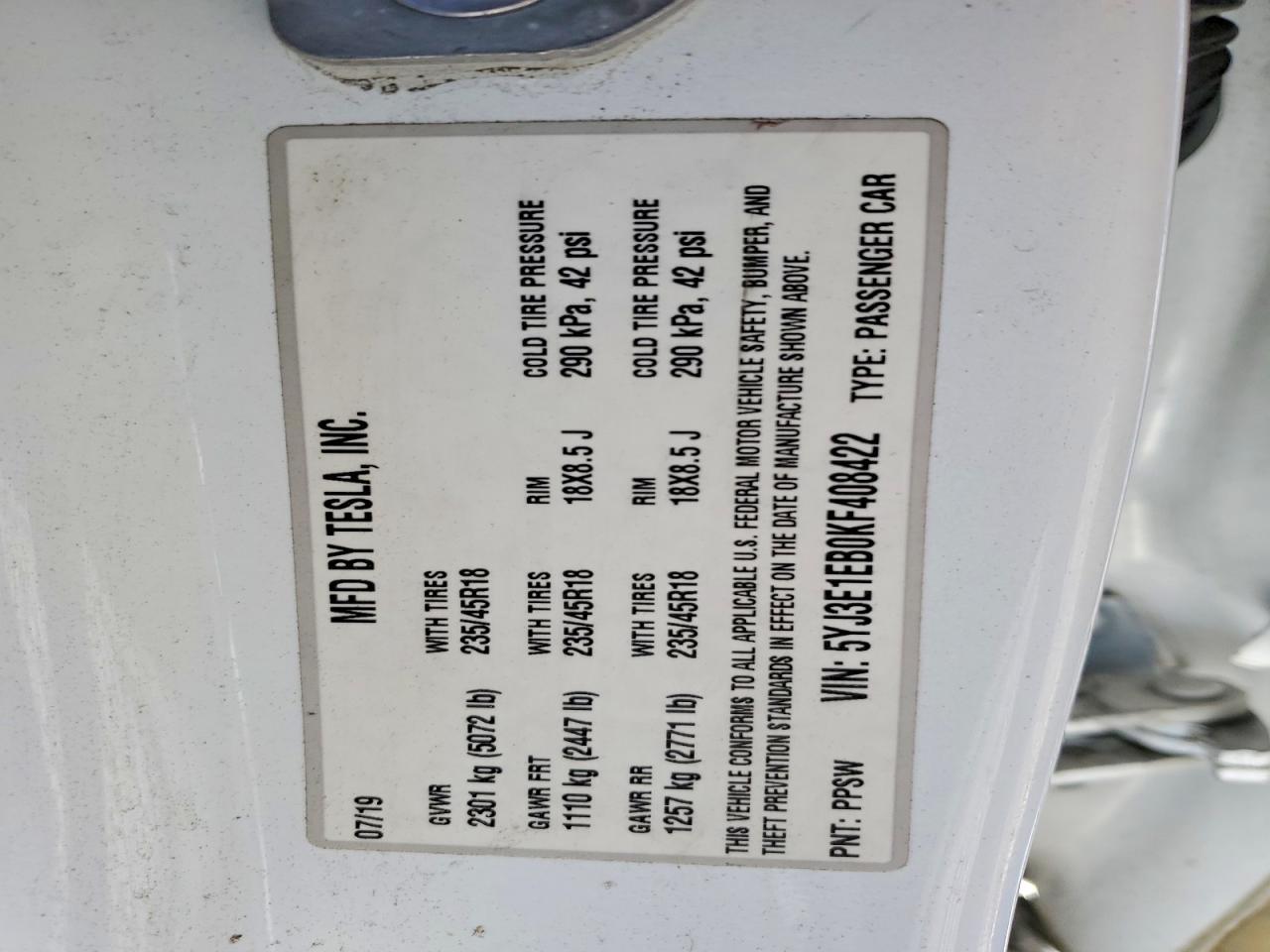 2019 Tesla Model 3