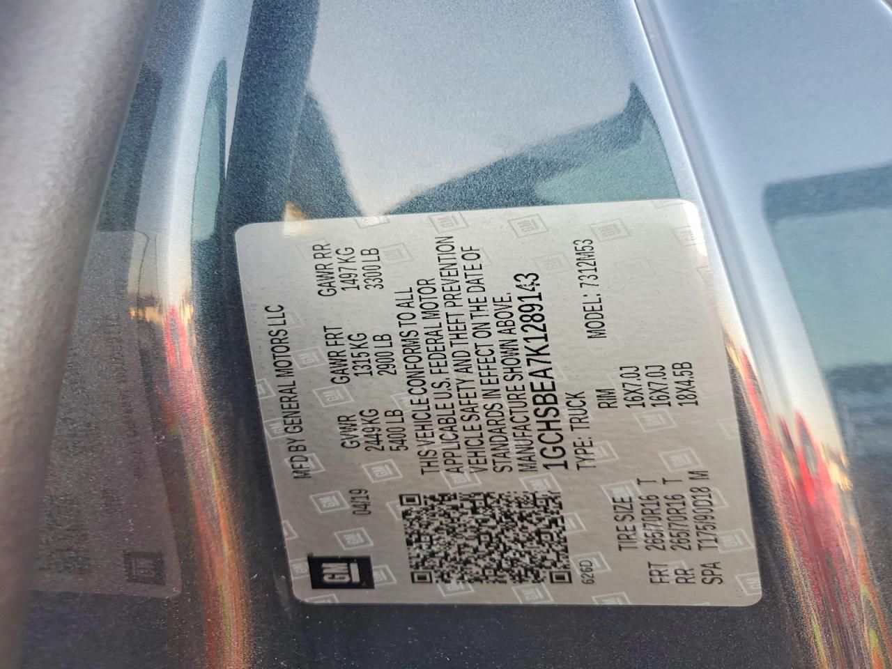 2019 Chevrolet Colorado