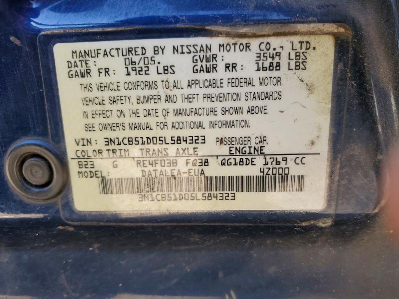 2005 Nissan Sentra 1.8