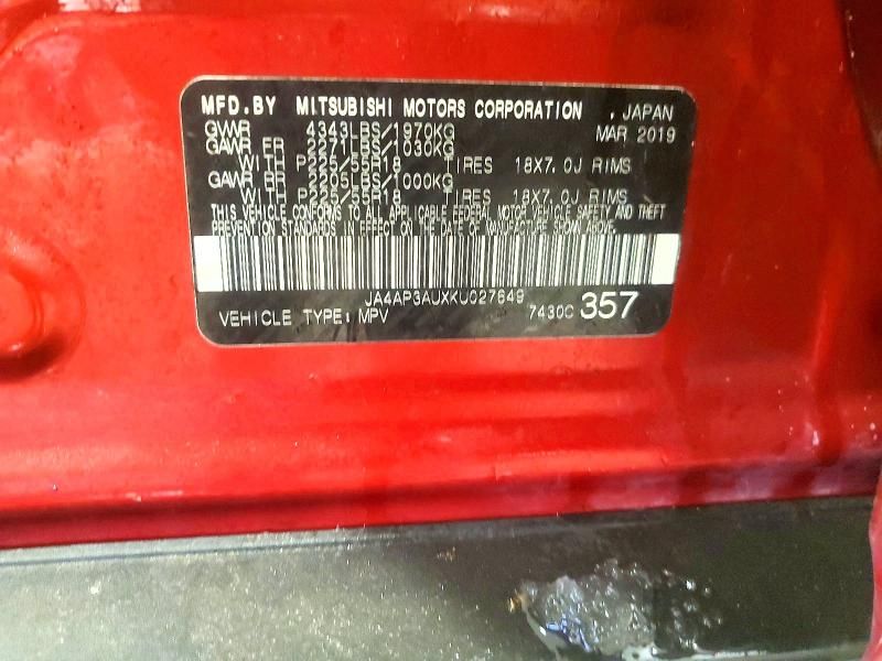 2019 Mitsubishi Outlander Sport es