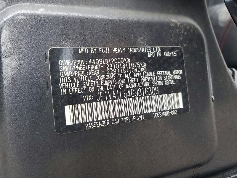 2016 Subaru Wrx Limited