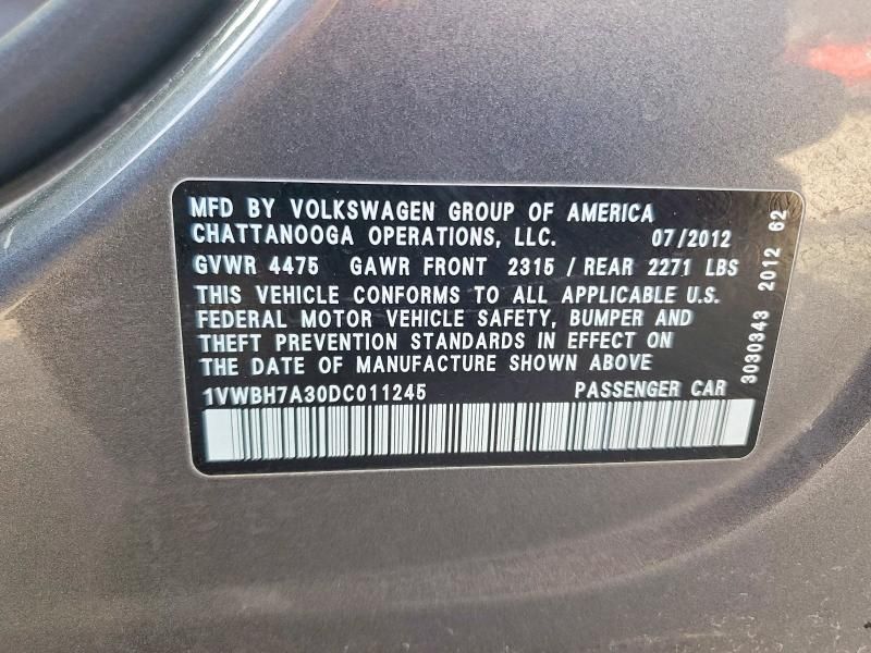 2013 Volkswagen Passat se