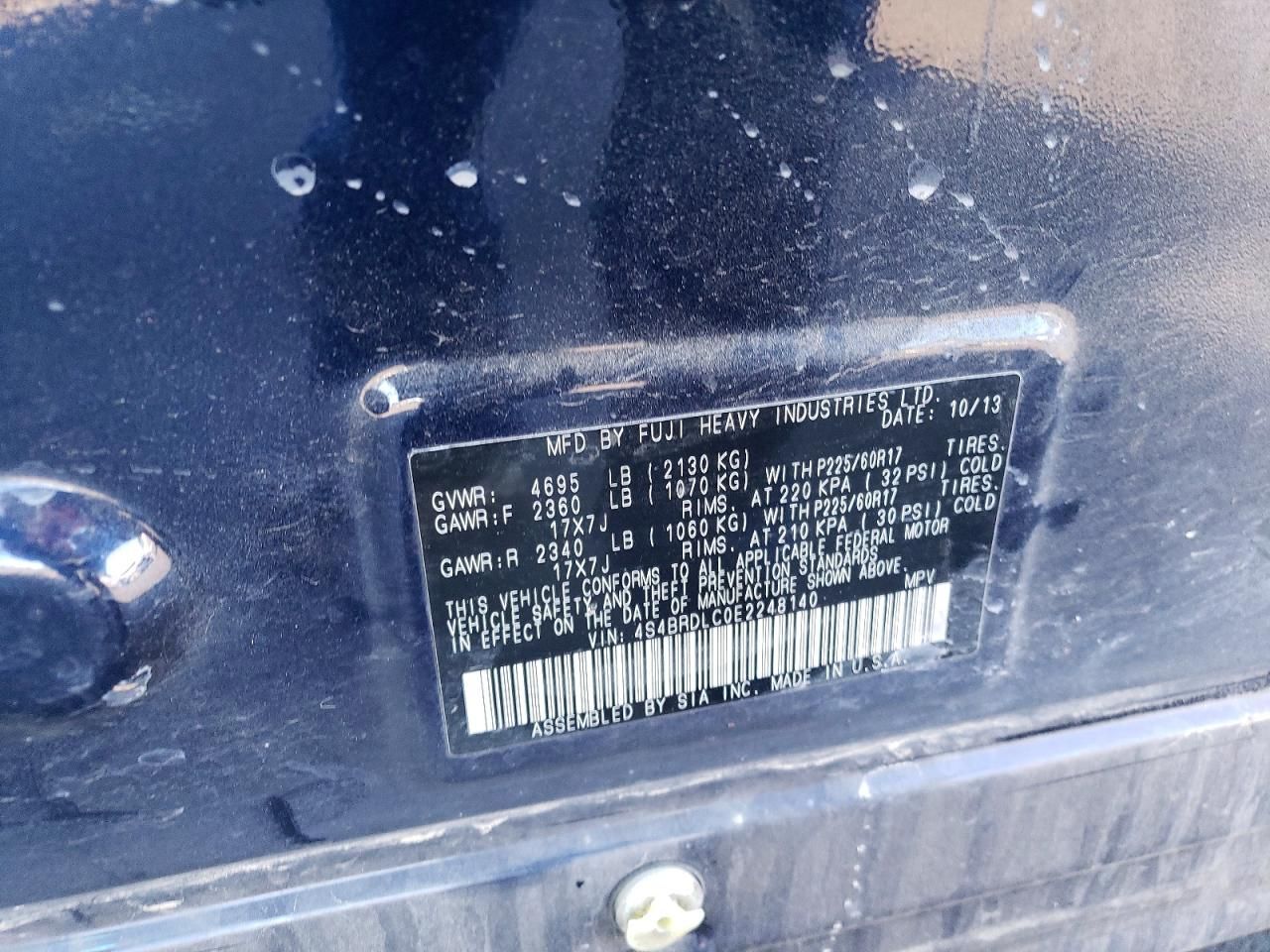 2014 Subaru Outback 3.6r Limited