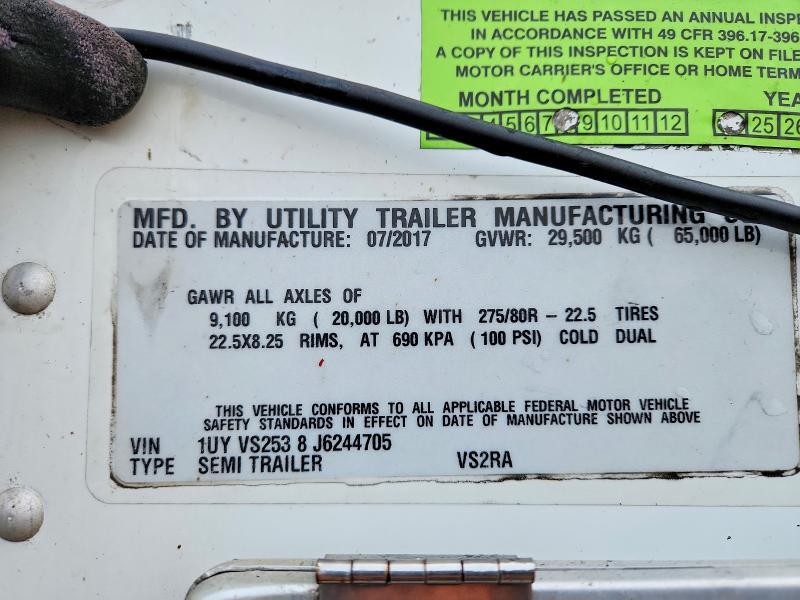2018 Utility Reefer-refrigerated van Trailer