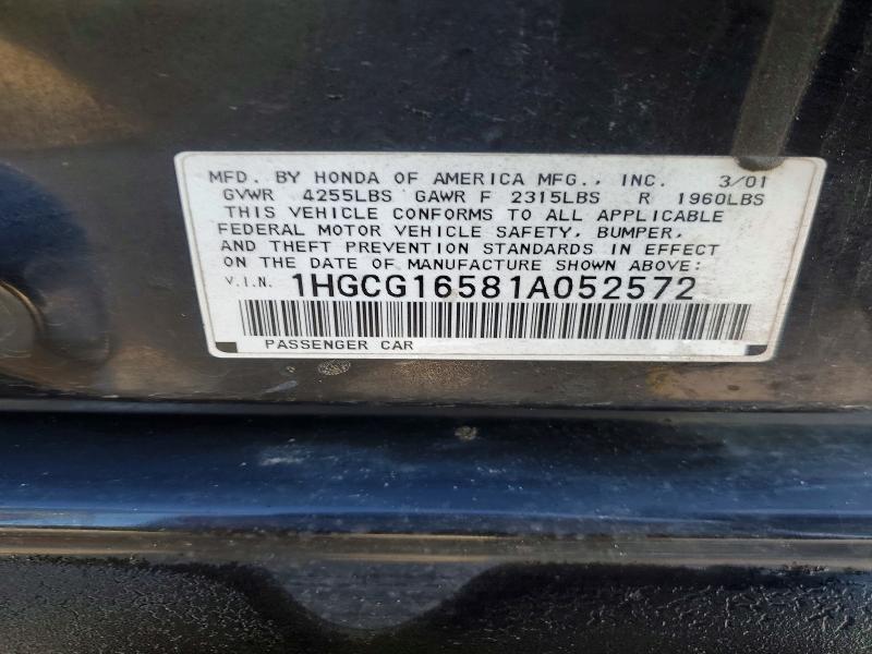 2001 Honda Accord ex