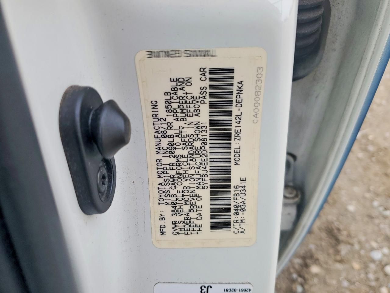 2013 Toyota Corolla Base