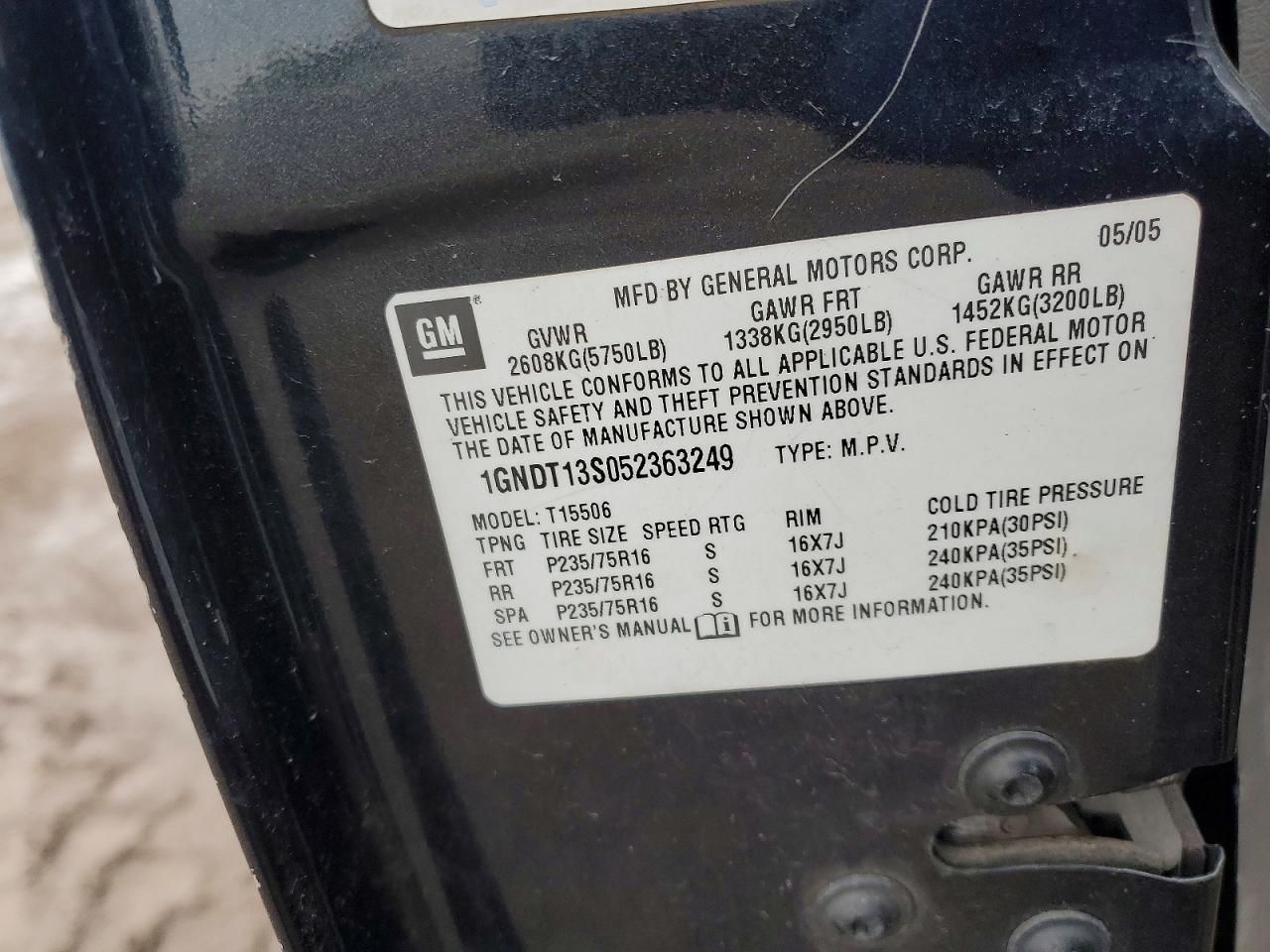 2005 Chevrolet Trailblazer ls