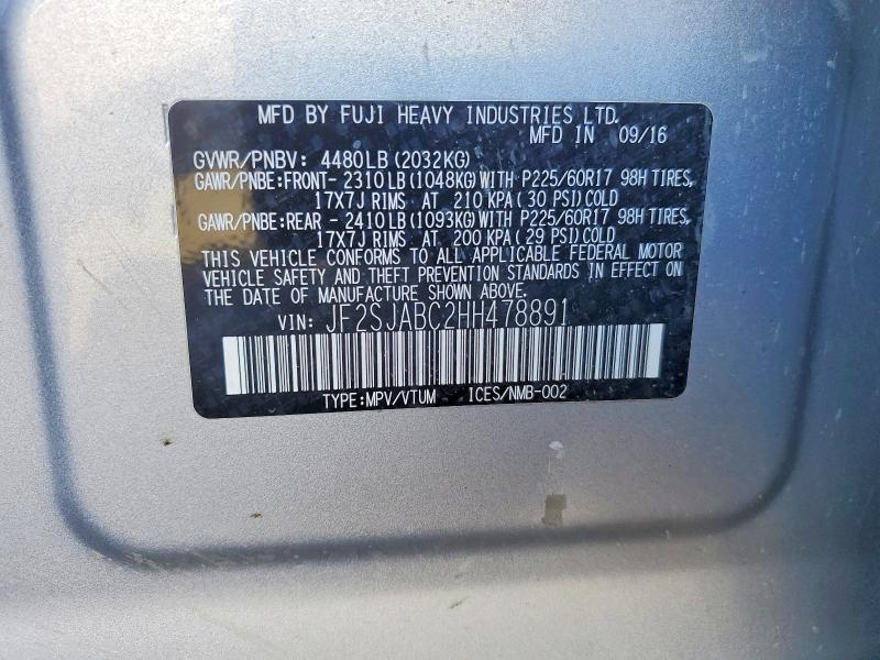 2017 Subaru Forester 2.5i