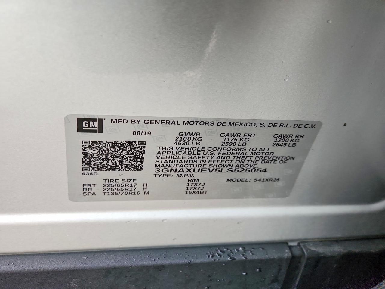 2020 Chevrolet Equinox lt