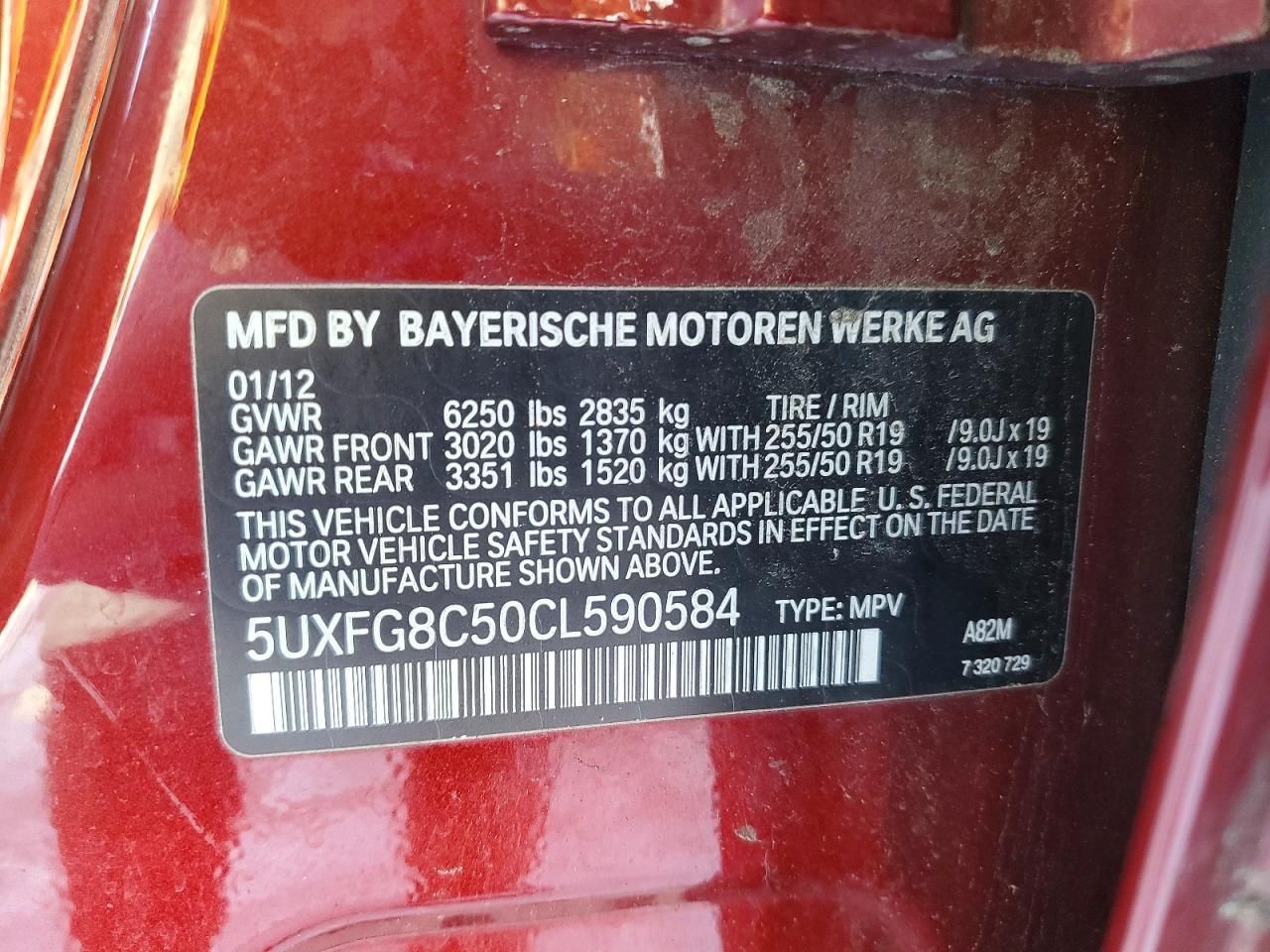 2012 BMW X6 Xdrive50i