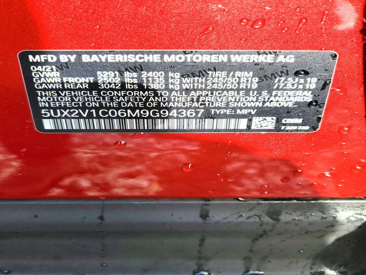 2021 BMW X4 Xdrive30i