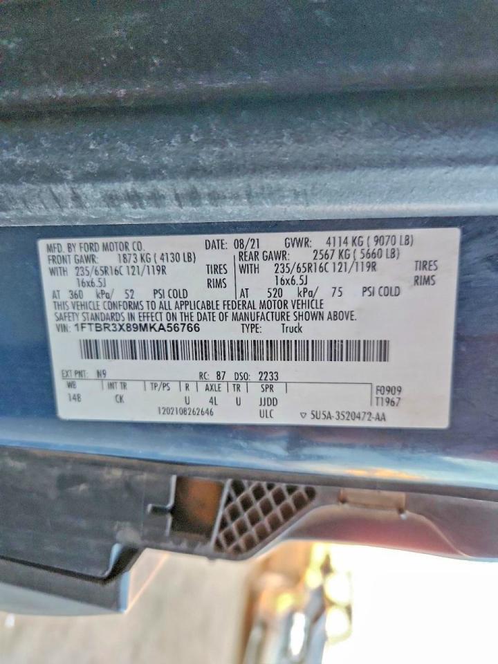 2021 Ford Transit 250 Delivery Van