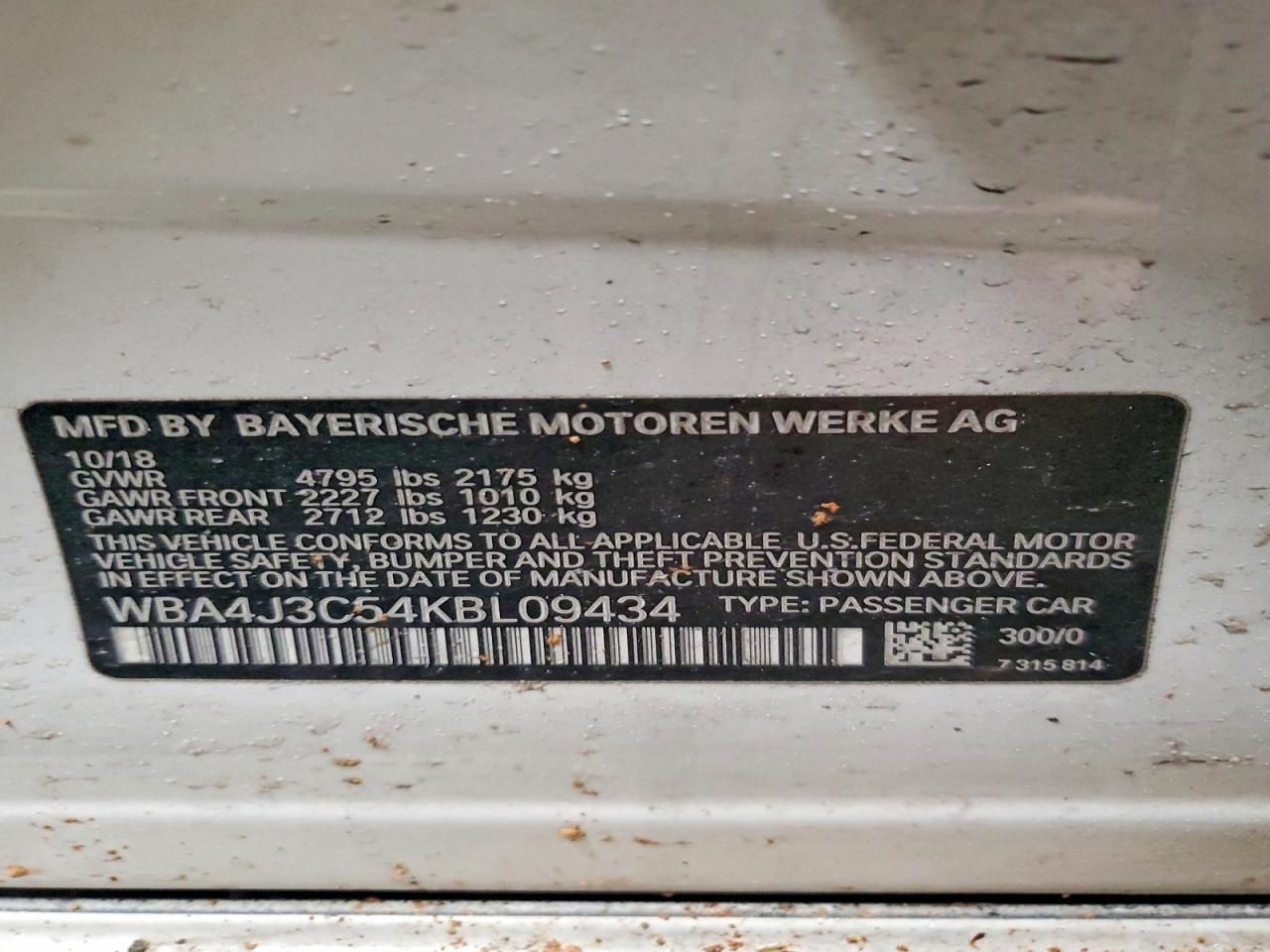 2019 BMW 430xi Gran Coupe