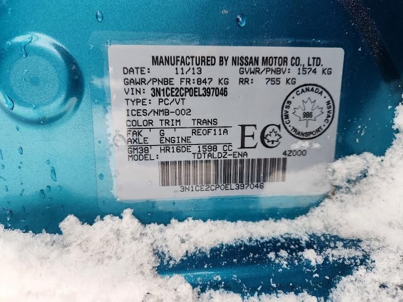 2014 Nissan Versa Note s