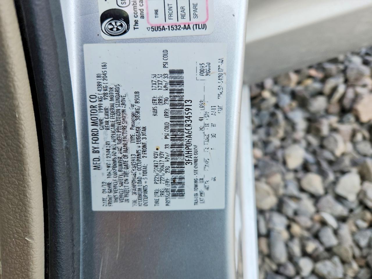 2012 Ford Fusion se