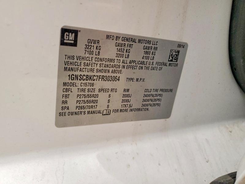 2015 Chevrolet Tahoe C1500 lt