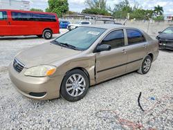 Vehiculos salvage en venta de Copart Opa Locka, FL: 2008 Toyota Corolla ce