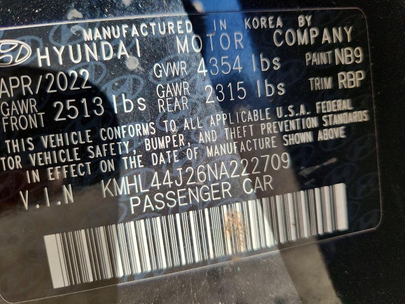 2022 Hyundai Sonata sel Plus