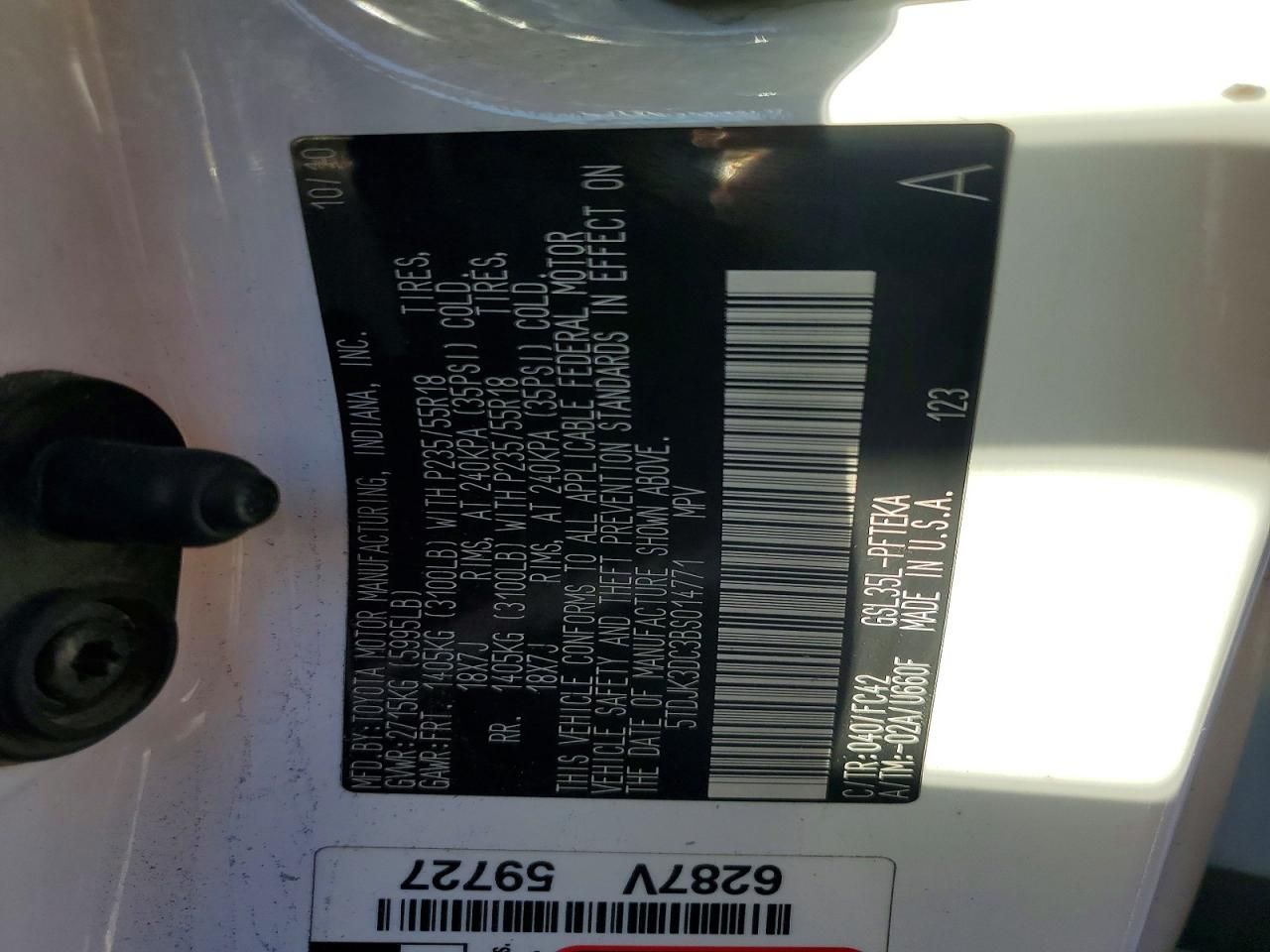 2011 Toyota Sienna le